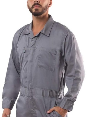 男式長袖連體褲工作服定制混紡可調節(jié)袖口勞保服定做 派登服飾