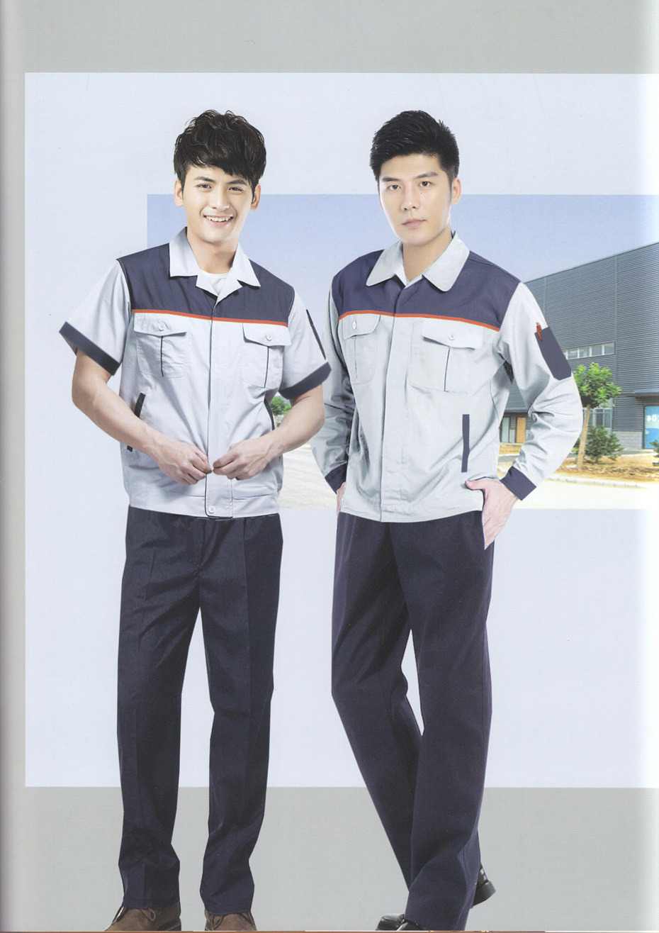 3款生產(chǎn)車(chē)間員工工作服定做|春秋季長(zhǎng)袖工作服