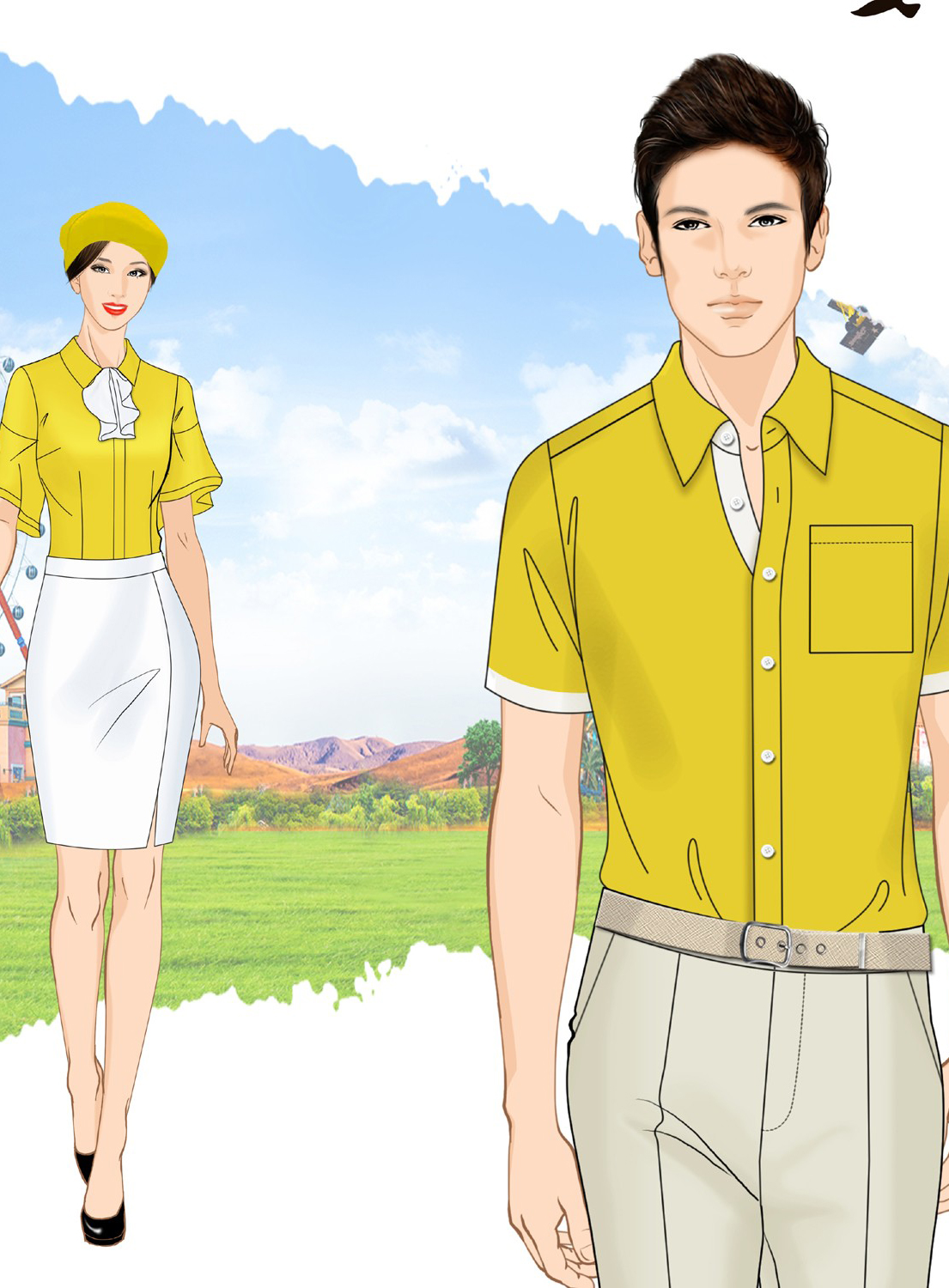 主題樂園員工工作服定做設(shè)計方案