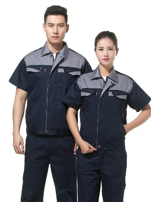 工廠(chǎng)夏季防靜電工作服定制汽修廠(chǎng)工作服批量定制加logo 派登服飾